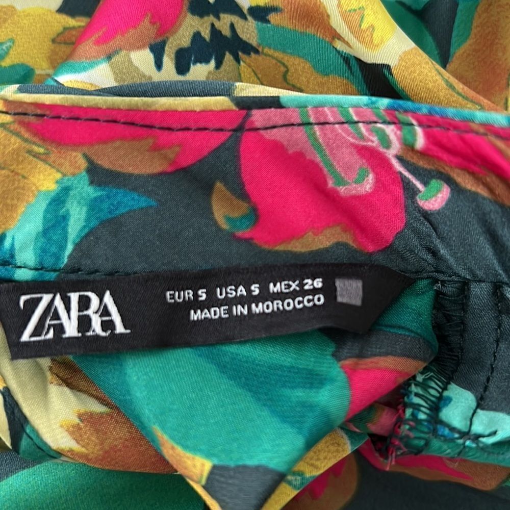 ZARA | Multicolored | FLORAL PRINT DRESS - Picture 8 of 11